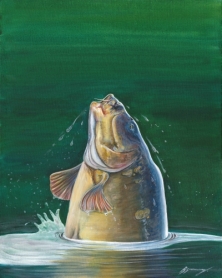 No.4 - 'HEAD AND SHOULDERS' - The 'Carp Watching' Series Of Paintings - 